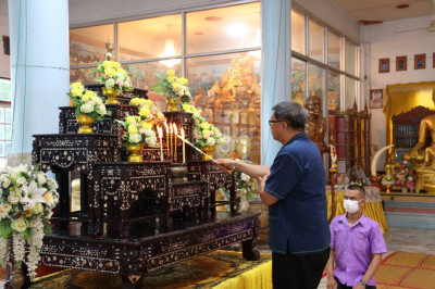 กิจกรรมทำบุญตักบาตรโครงการเข้าวัดปฏิบัติธรรมวันธรรมสวนะ พารามิเตอร์รูปภาพ 1